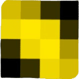 Digital Bees black n yellow pattern